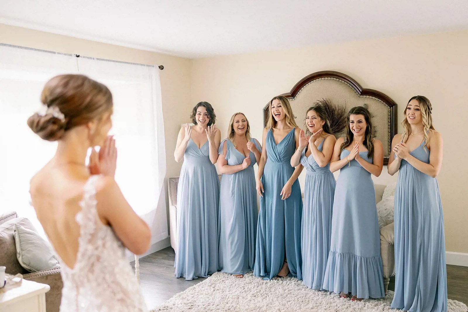 bride and bridesmaids