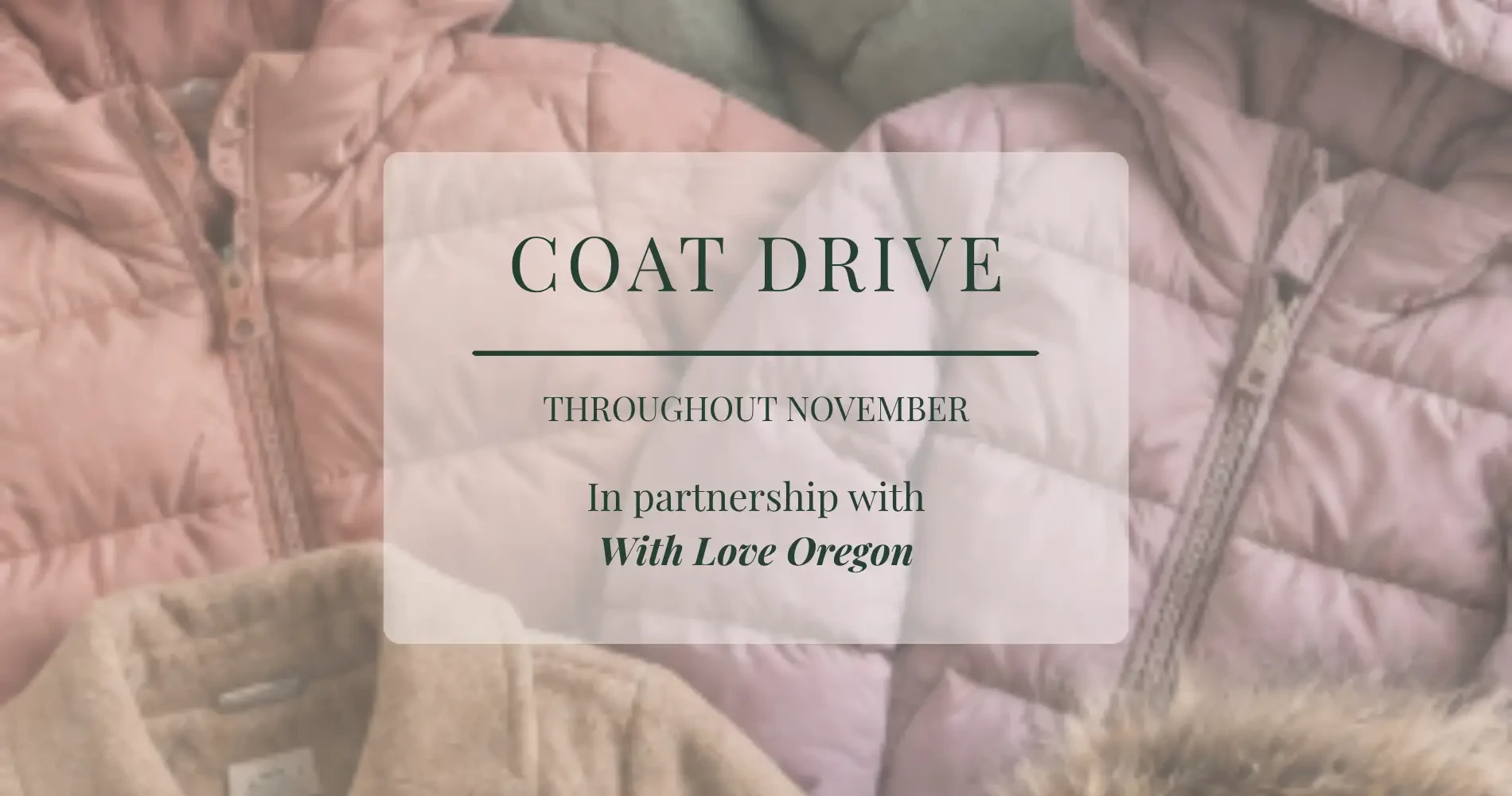 Coat Drive Portland
