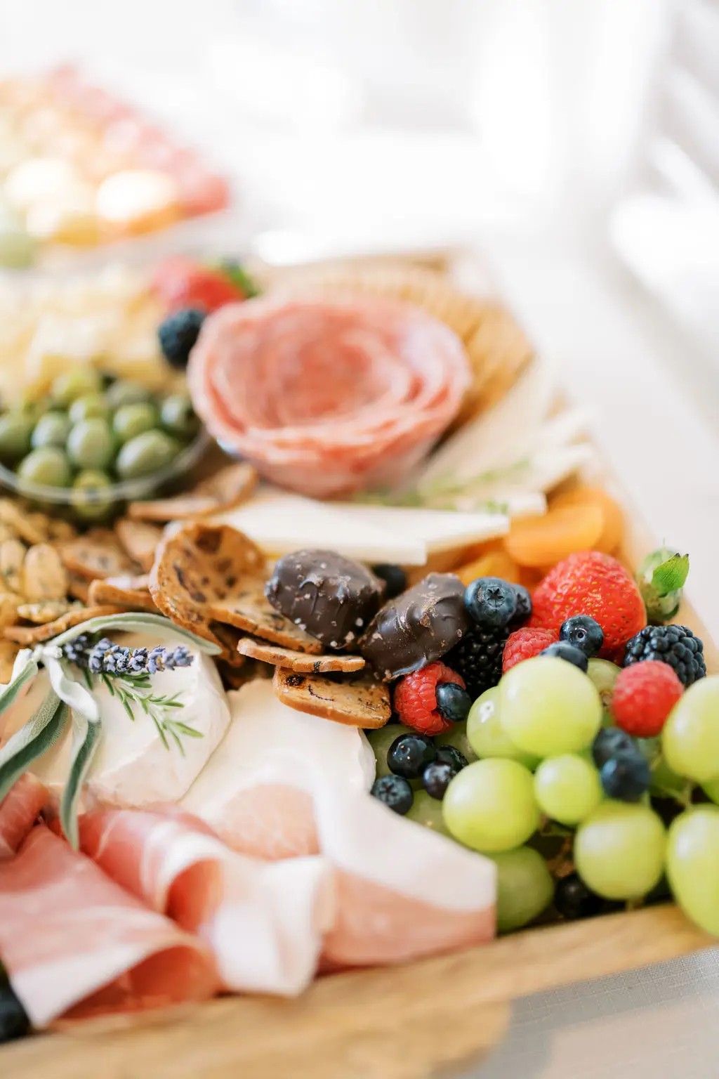 Close-up of a Charcuterie board