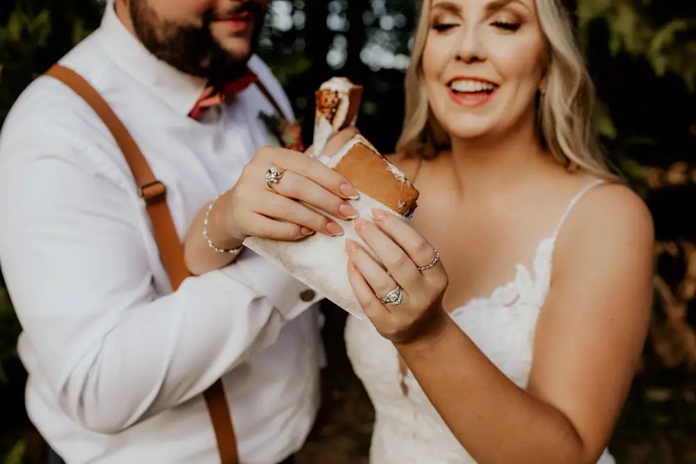 bride and groom wedding reception
