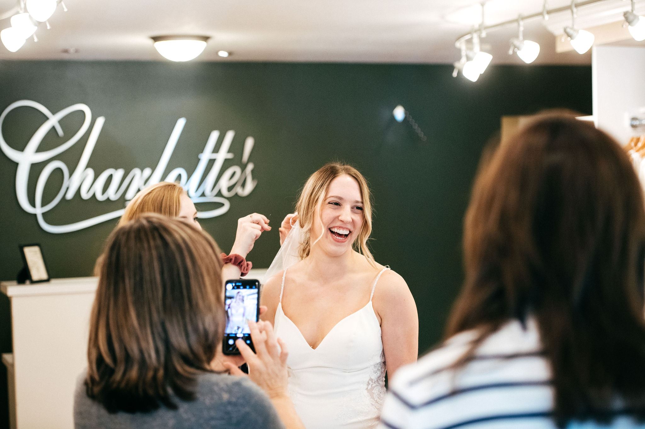 Bridal Appointment at Charlotte's Weddings in Portland, Oregon