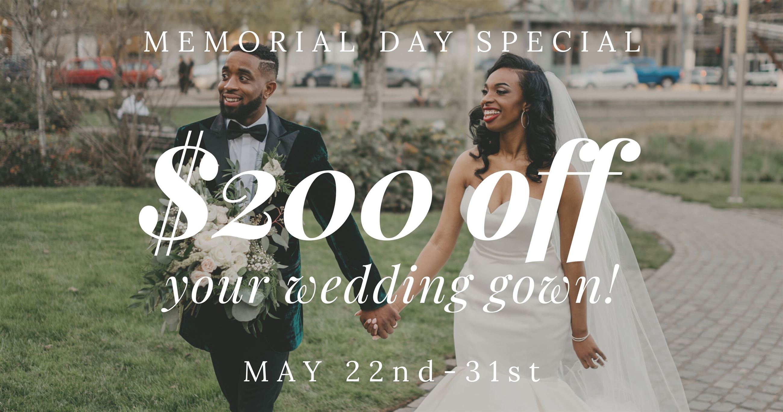 $200 off your wedding gown