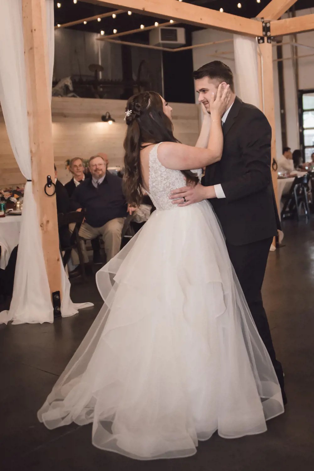 bride & groom first dance wedding day