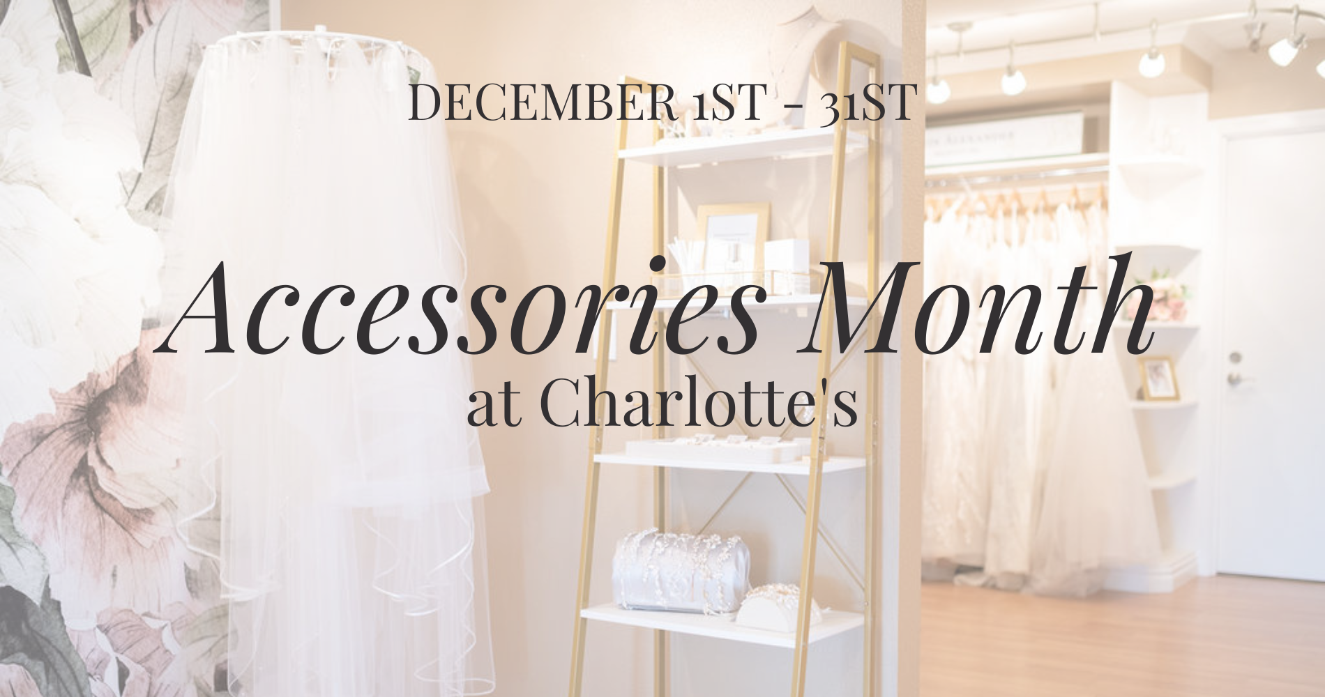 Veils & Accessory Selection at Charlotte's Weddings