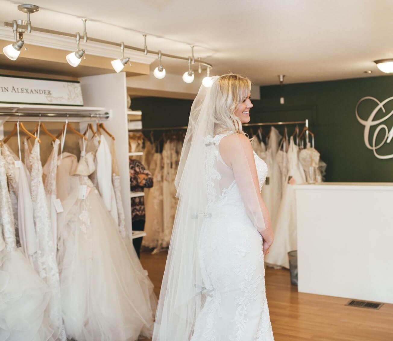 Bride at Charlotte's Store
