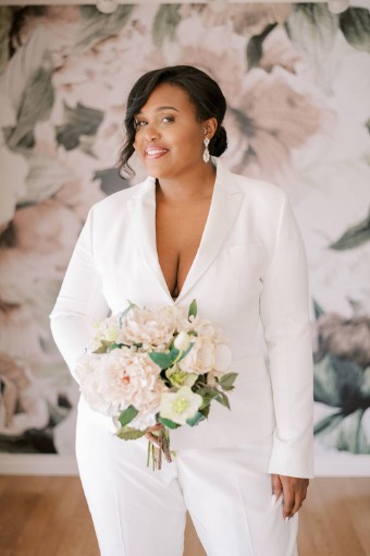 Allure Women's Suits Style Women's Plus Size White Tux #1 thumbnail