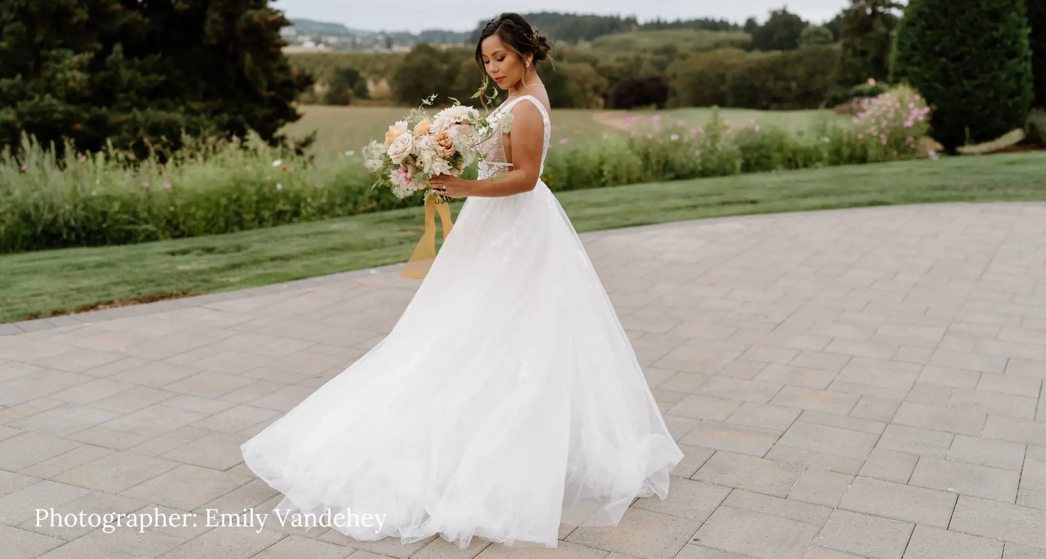 Lillian West A Line Tulle Wedding Dress Portland Oregon Charlotte's Weddings